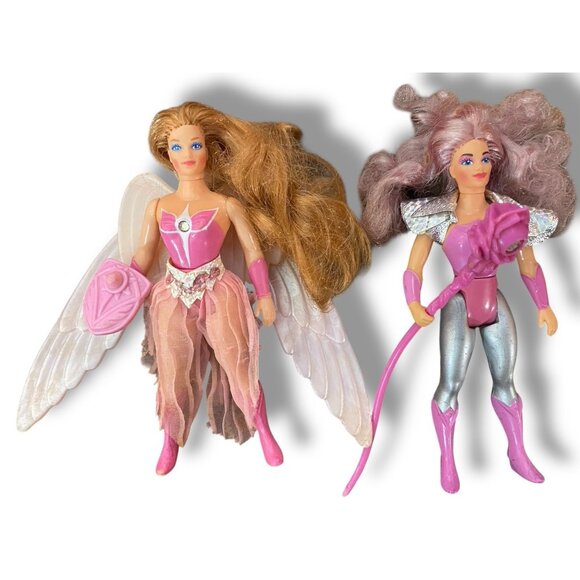 Vintage 1984 She-Ra Princess Of Power Glimmer & Angella Motu Figures Lot - Picture 1 of 7